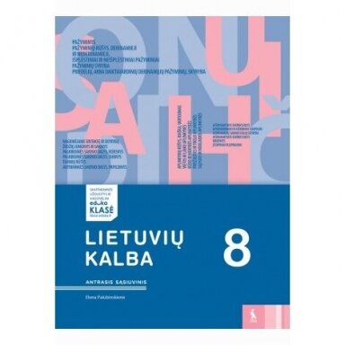 978543006850 Lietuvių kalba 8kl./2r.s. Elena Palubinskienė
