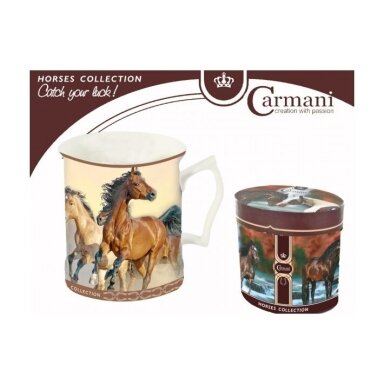 Carmani puodelis Žirgai 480 ml