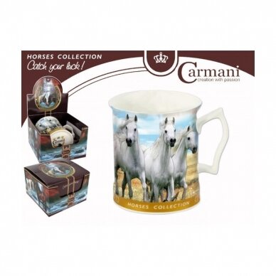 Carmani puodelis Žirgai 480 ml