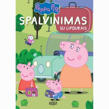 Peppa Pig. Spalvinimas su lipdukais