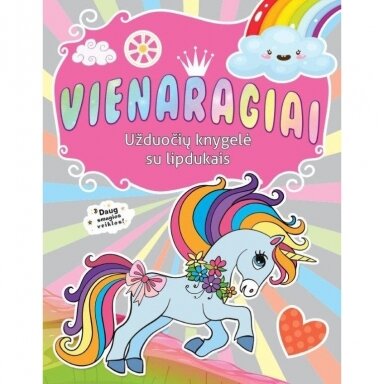 Vienaragiai. Užduočių knygelė su lipdukais